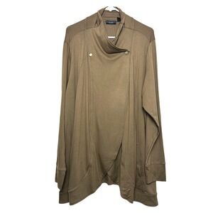 Susan Graver Weekend Women's Sweater Sz 2X Jersey Knit Crossover Cardigan